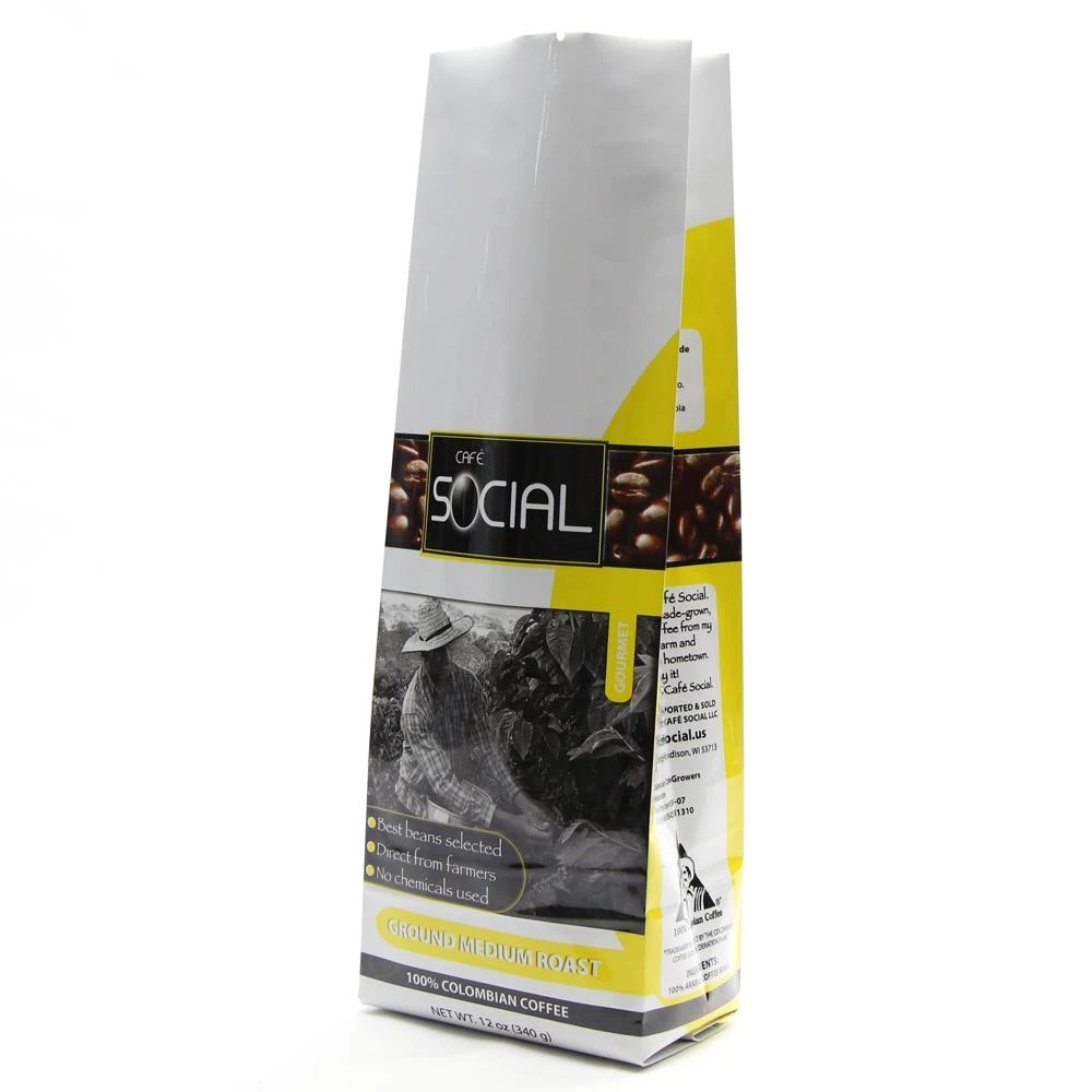 Алуминиево фолио Side Gusset Кафе опаковане чанта Aluminum Foil Side Gusset Coffee Packaging Bag