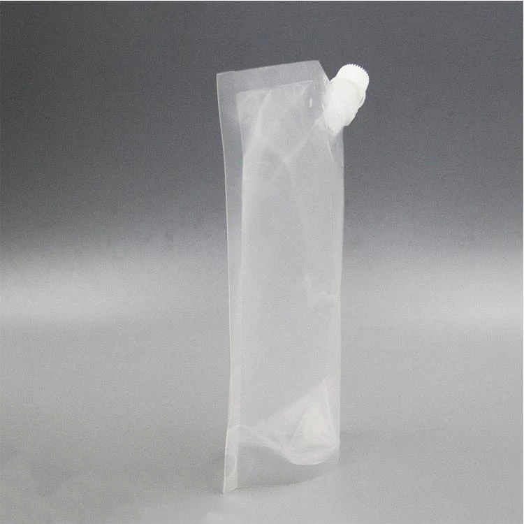 Ясен стоящ калъф с цип Clear Stand Up Spout Pouch With Zipper