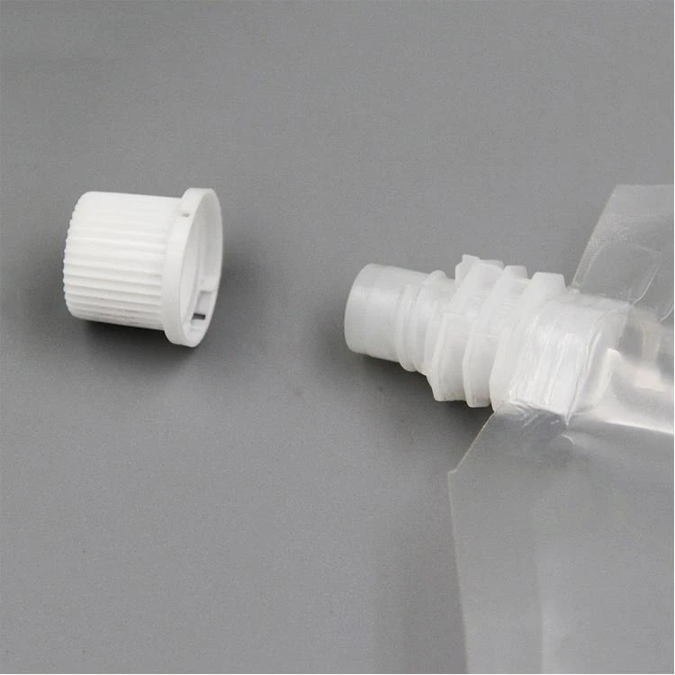 Ясен стоящ калъф с цип Clear Stand Up Spout Pouch With Zipper