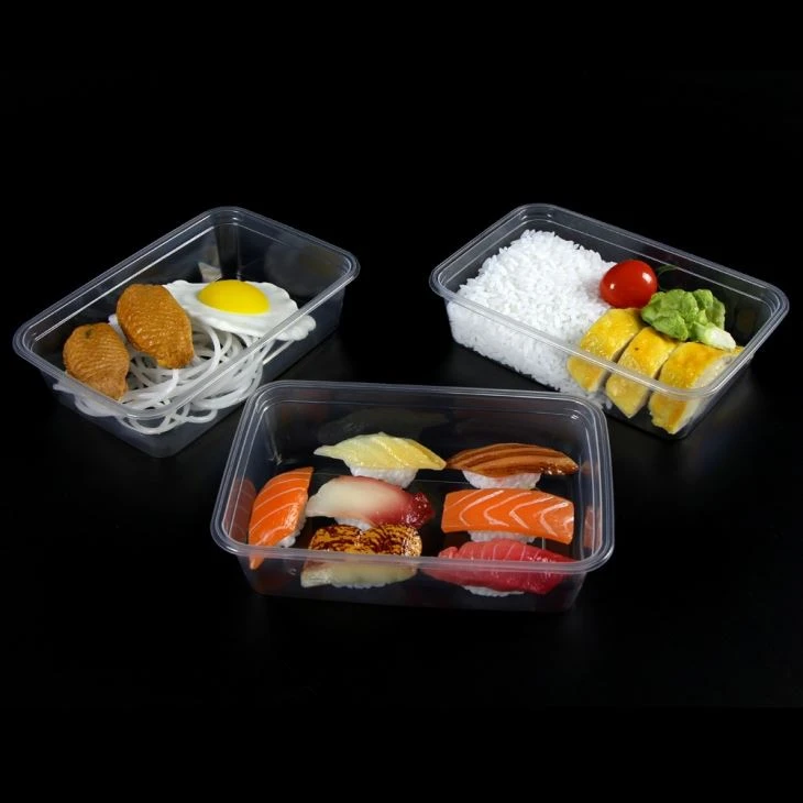 PP Disposable Plastic Food Container Clear Plastic Meal Prep Containers