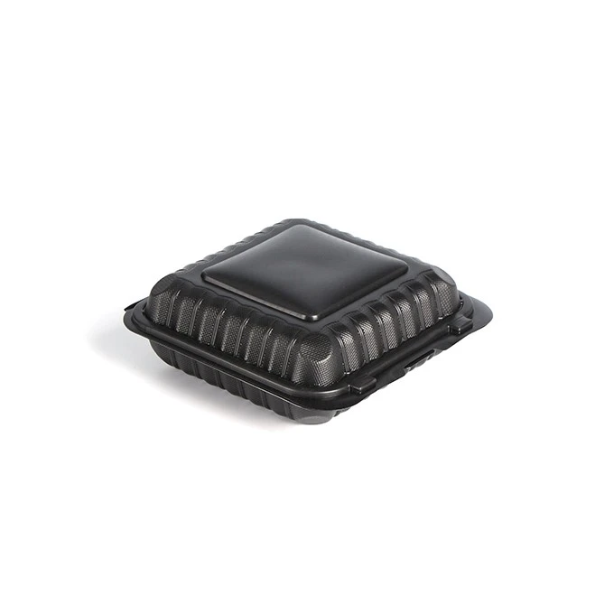 Good Quality Disposable Plastic Storage Container Microwave Take Away Bento Box Black Food Container