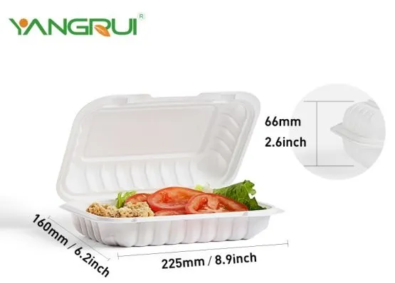 9x6 инча бял остатъчен контейнер