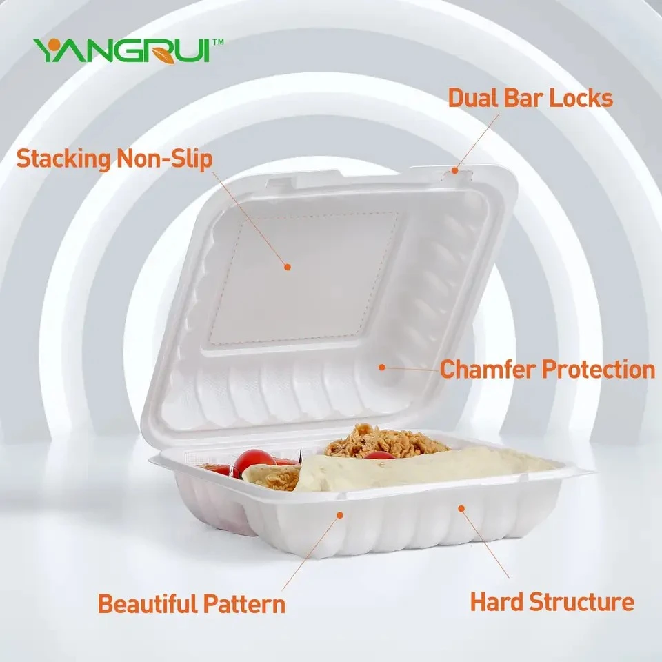 8 Inch Clamshell To Go Container