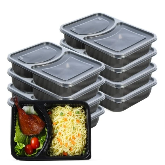 111Plastic Food Prep Container With 2 Compartment Plastic Food Prep Container With 2 Compartment