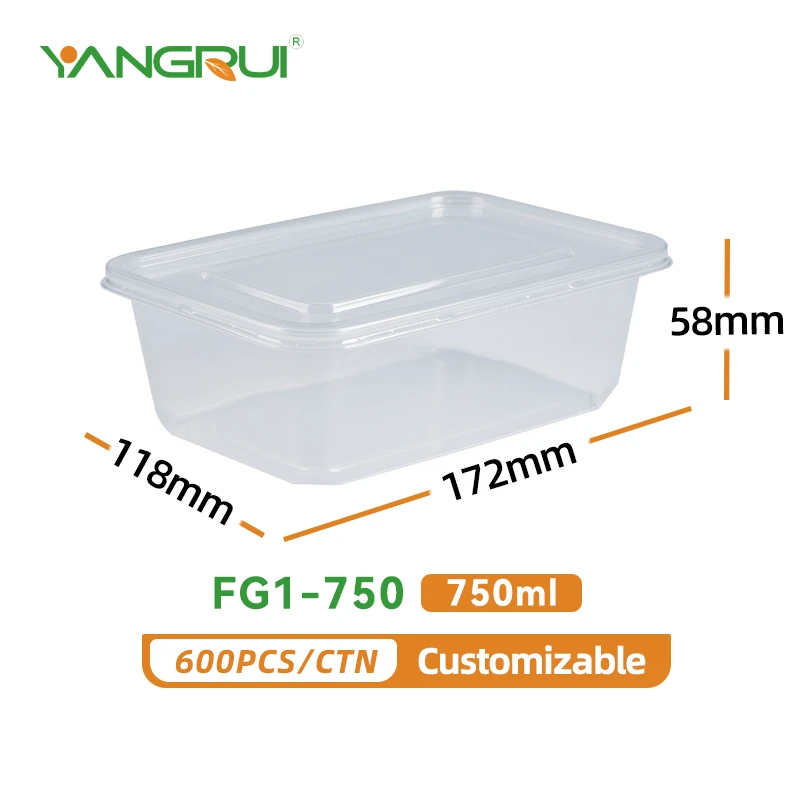 clear plastic togo containers