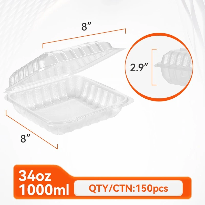 hinged food containers