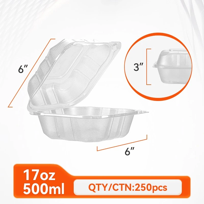 small clamshell to-go food containers