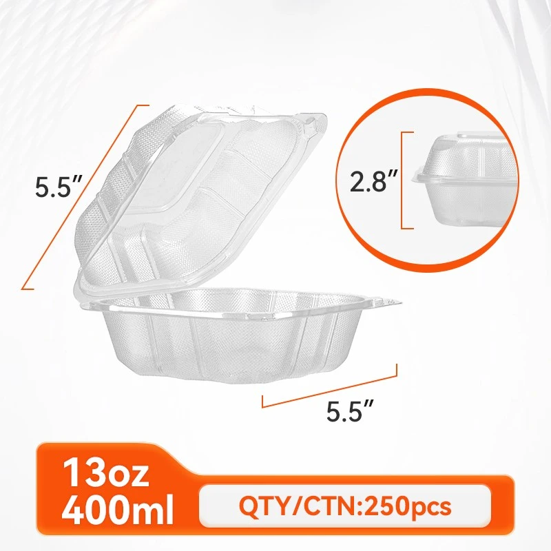 small clamshell to-go food containers