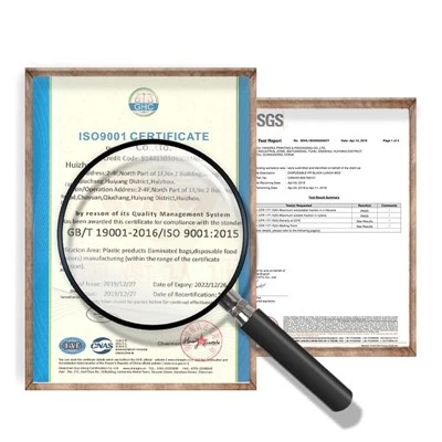 YANGRUI's Safe Certifications of Food Boxes YANGRUI's Safe Certifications of Food Boxes